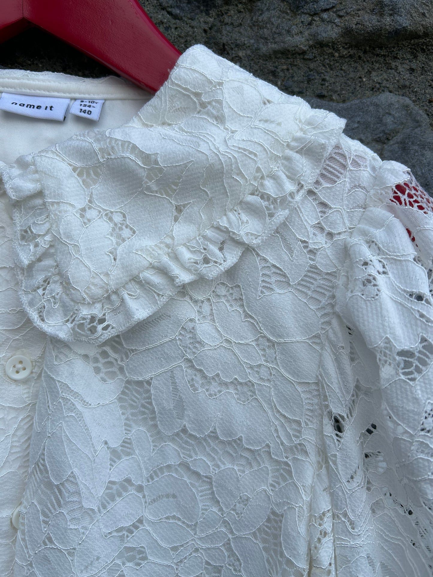 White lace blouse   9-10y (134-140cm)