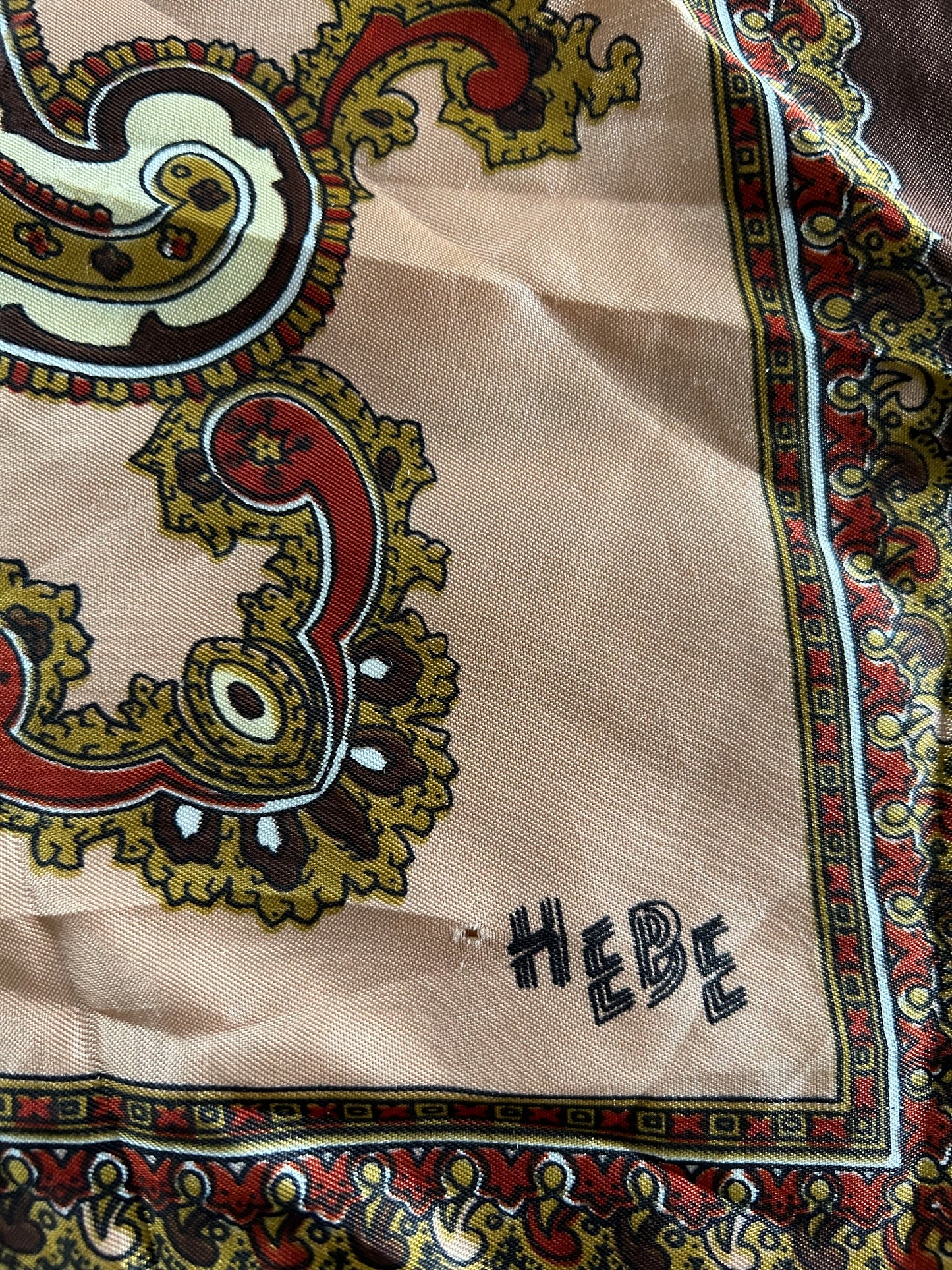 Beige&brown Paisley scarf