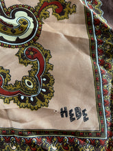 Load image into Gallery viewer, Beige&amp;brown Paisley scarf
