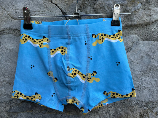 Cheetah blue boxers  5-6y (110-116cm)