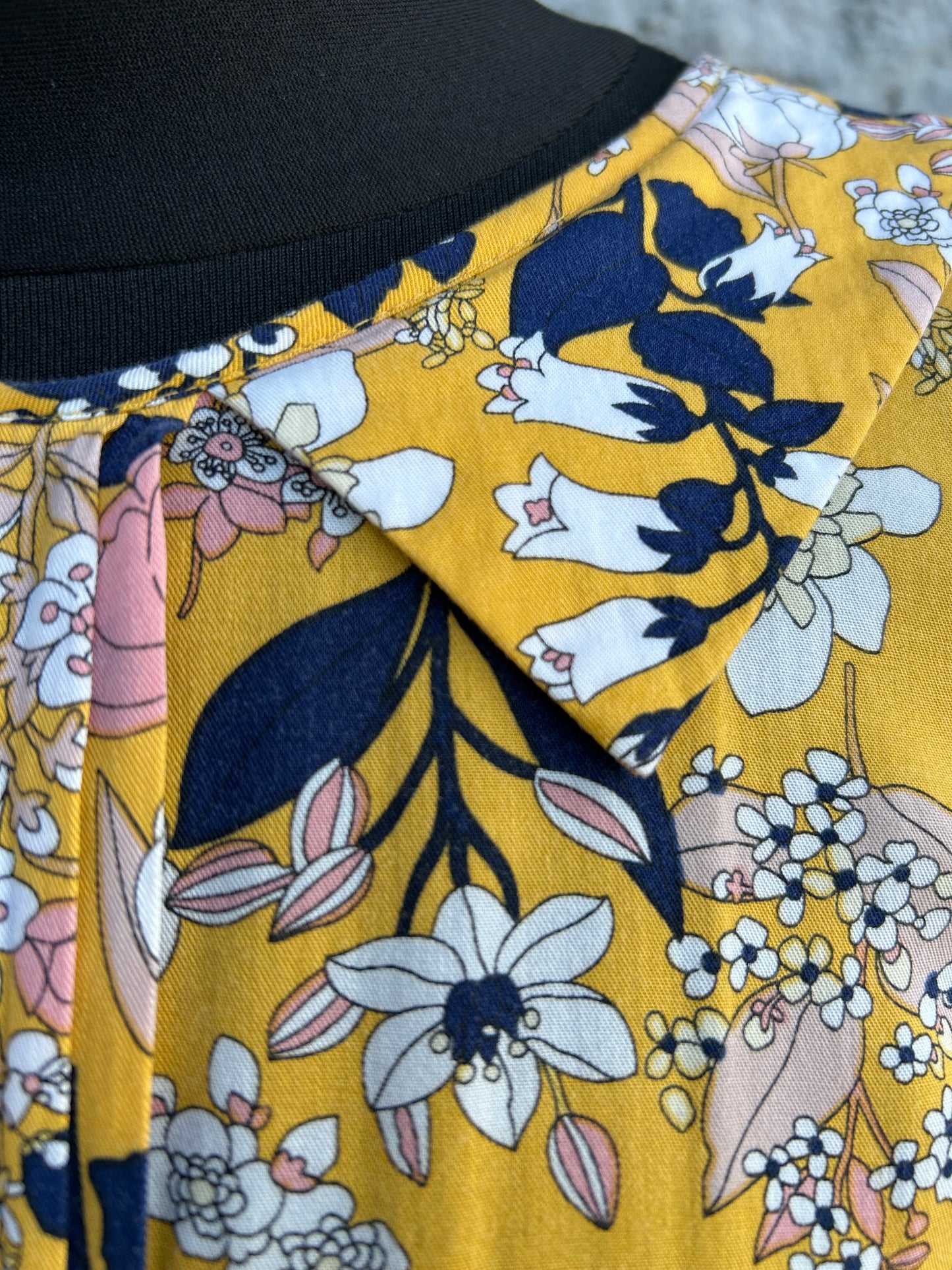 Yellow floral dress uk 10