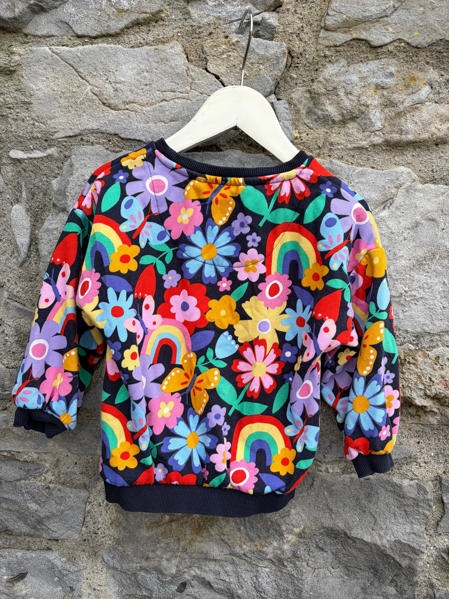 Colourful floral sweatshirt  2-3y (92-98cm)