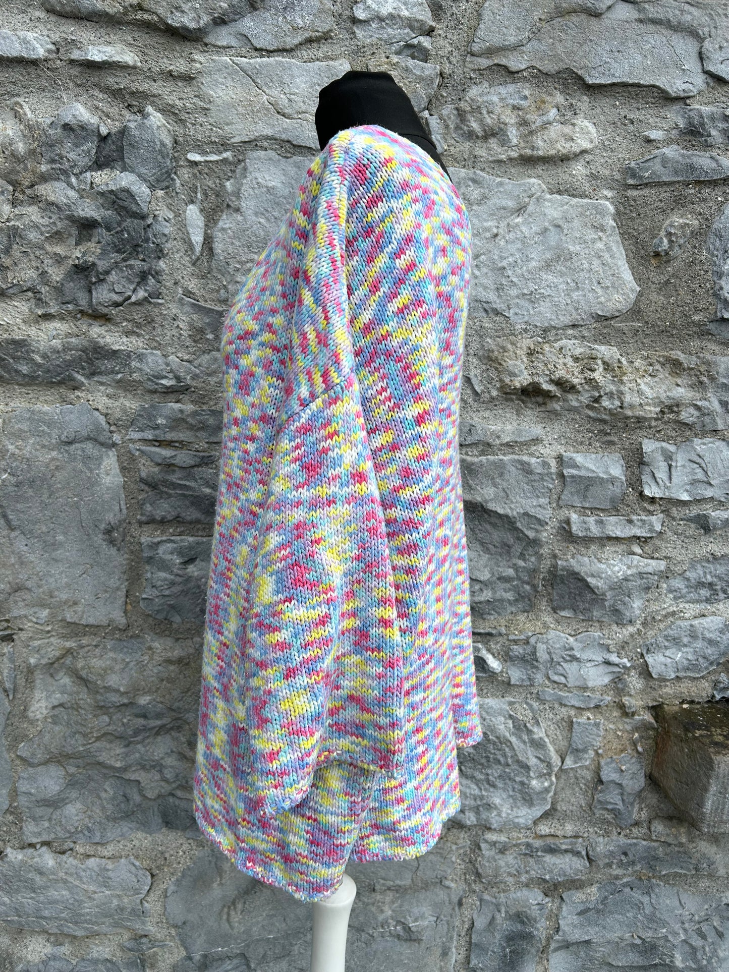 90s colourful melange jumper uk 16-20