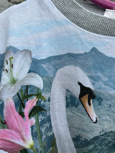 Swans grey sweatshirt   5-6y (110-116cm)