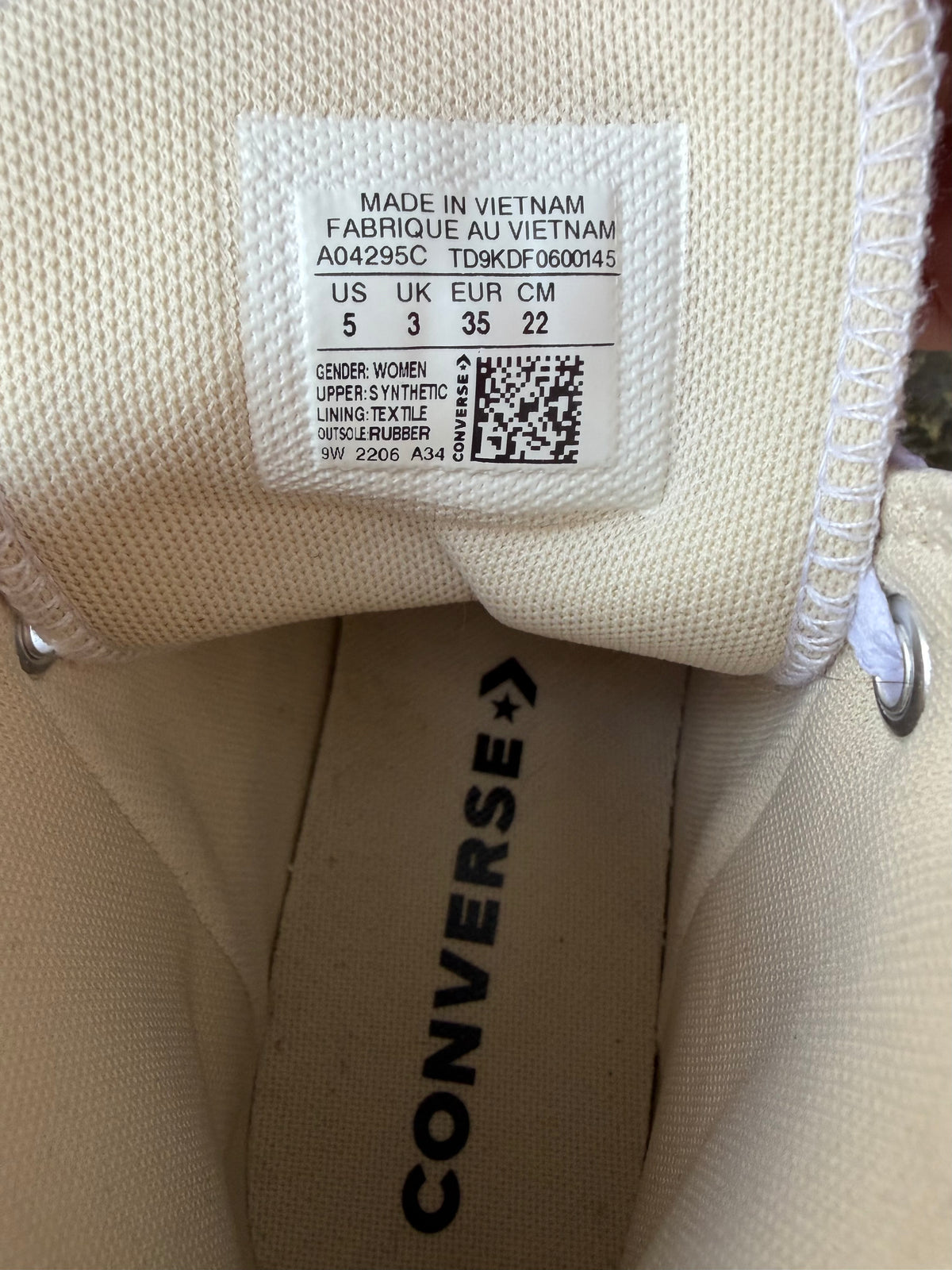 White chunk high-top sneakers  uk 3 (eu 35)