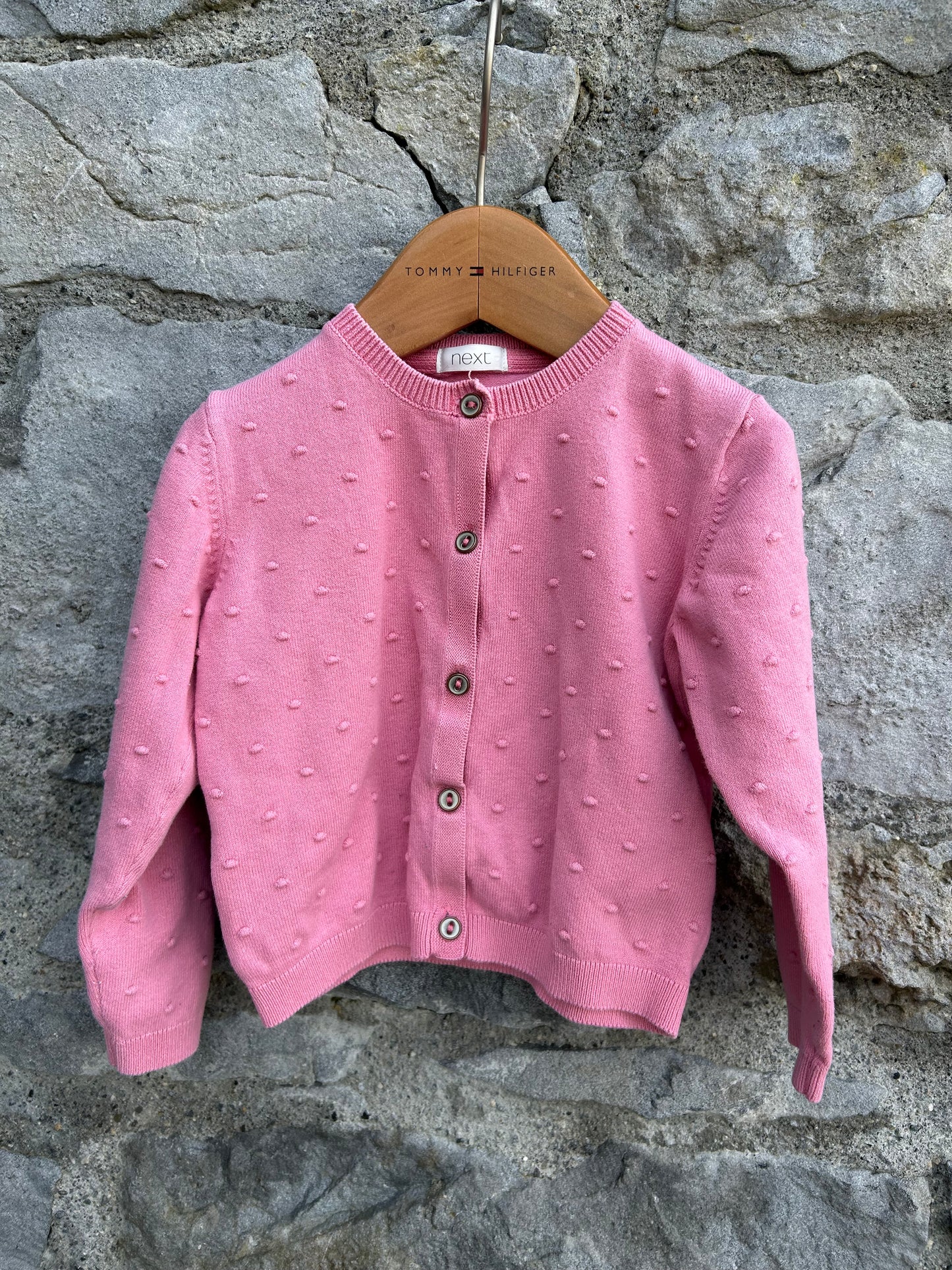 Pink dotty cardigan  18-24m (86-92cm)