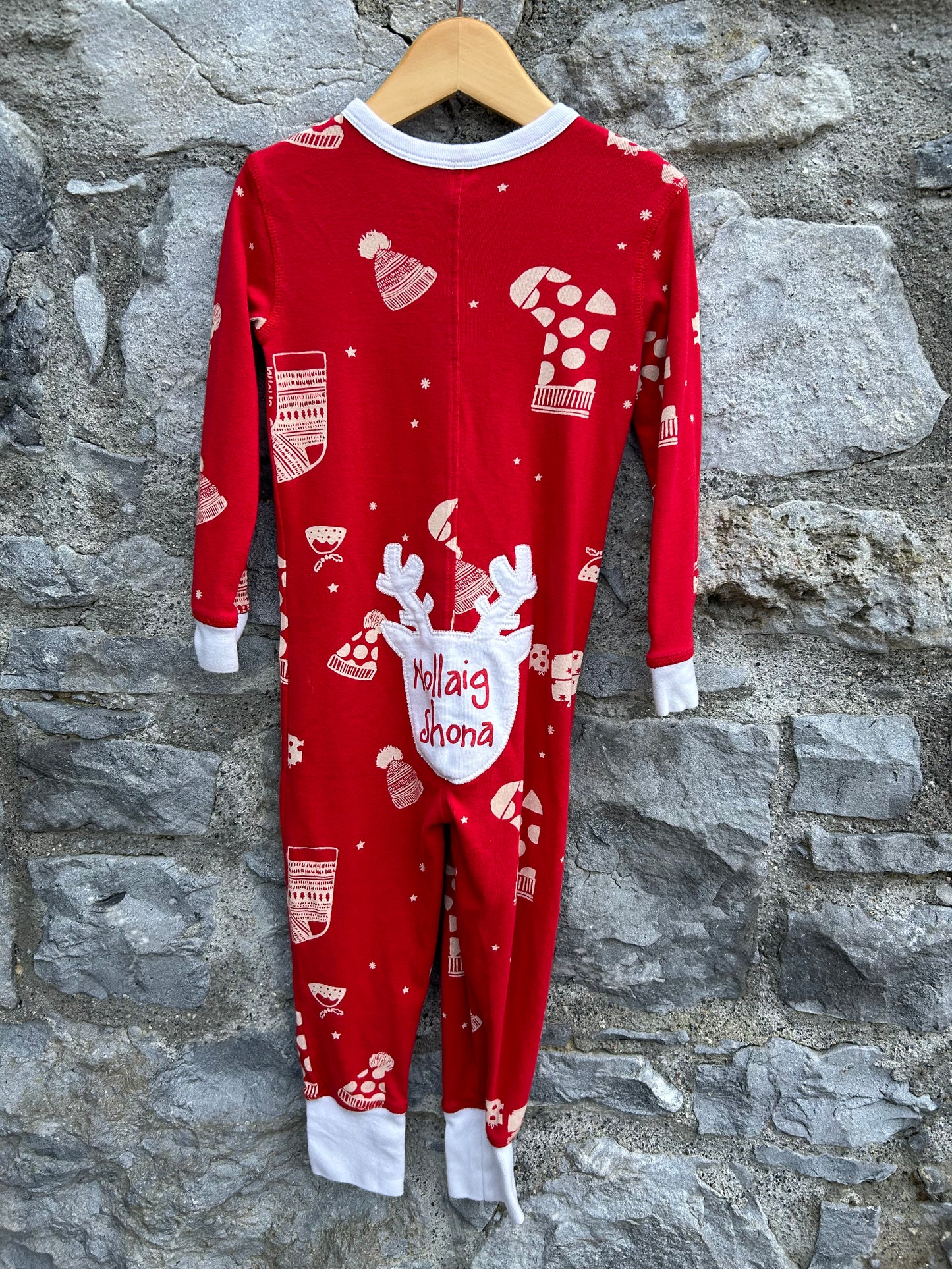 Red Christmas onesie  2-3y (92-98cm)