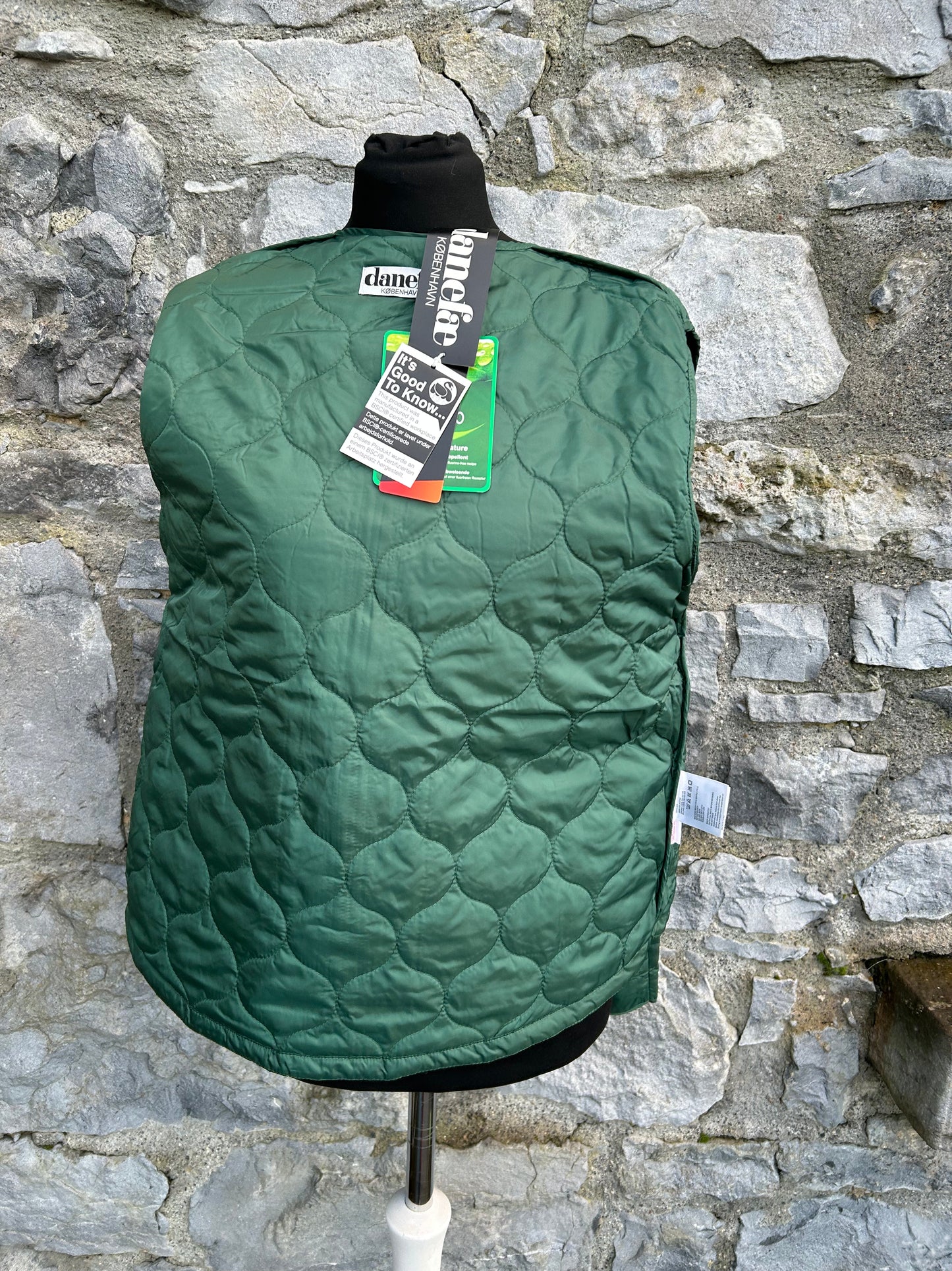 Green quilted jacket uk 10