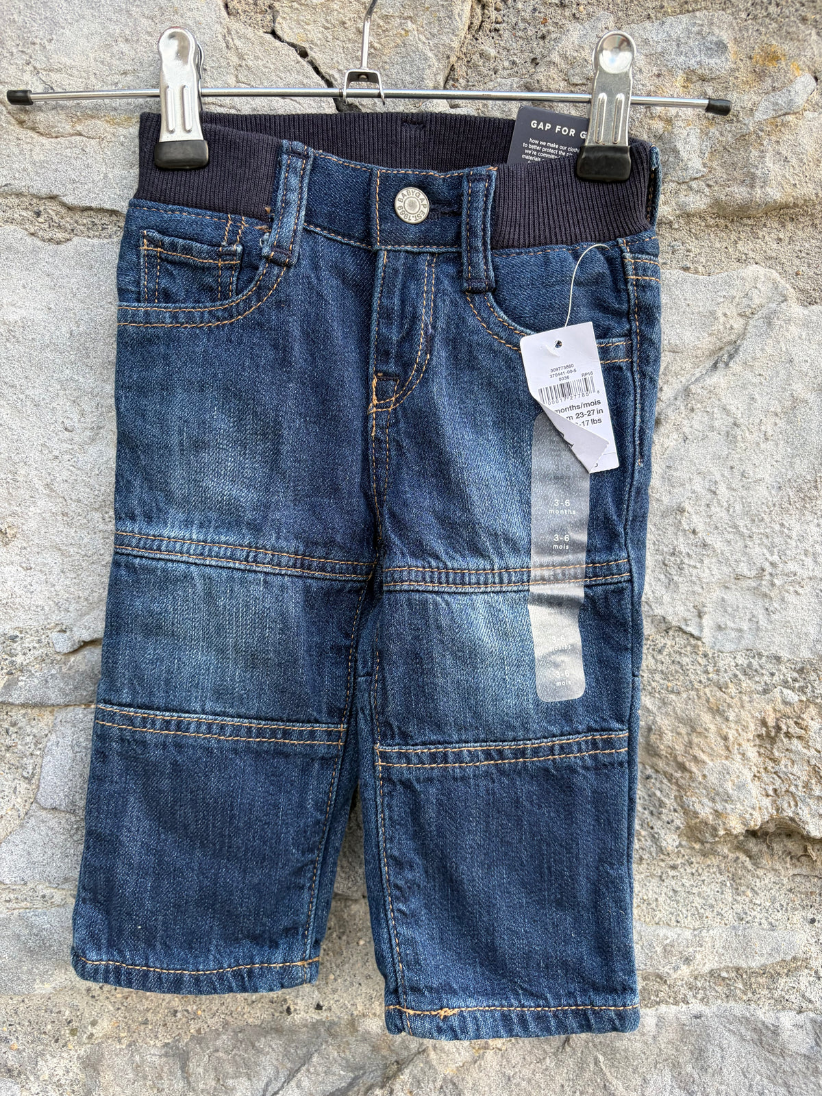 Pull-up lined jeans  3-6m (62-68cm)