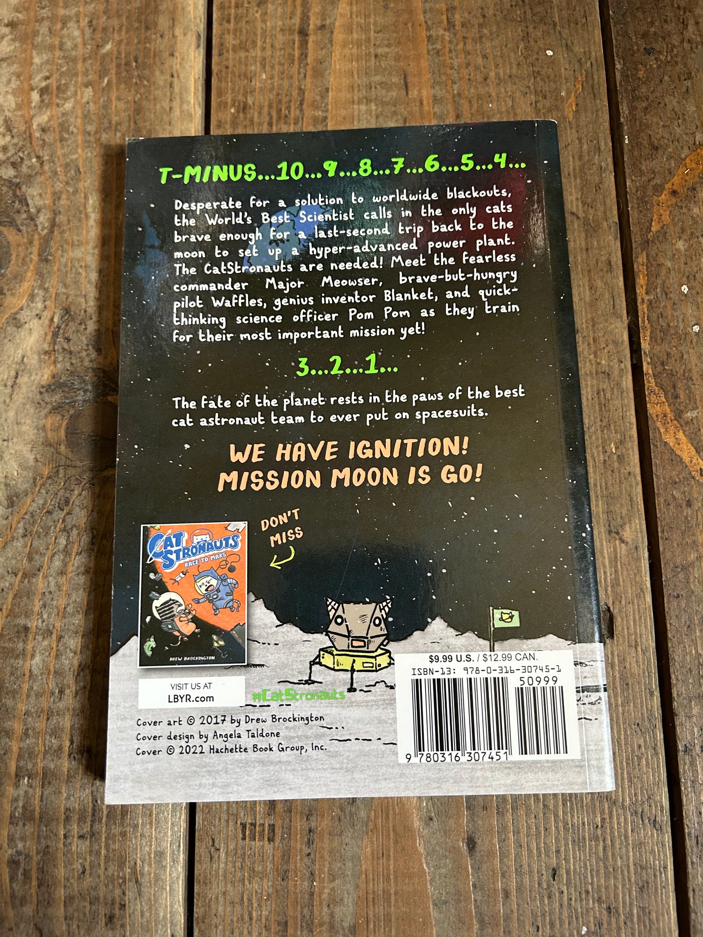 Cat astronauts mission moon by Drew Brockington