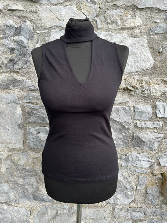 Black fitted top uk 6-8