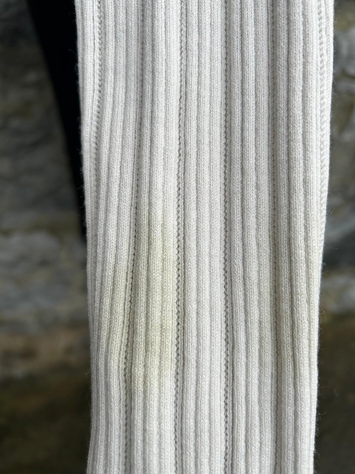 Bouclé-paneled pointelle-knit mini dress uk 8