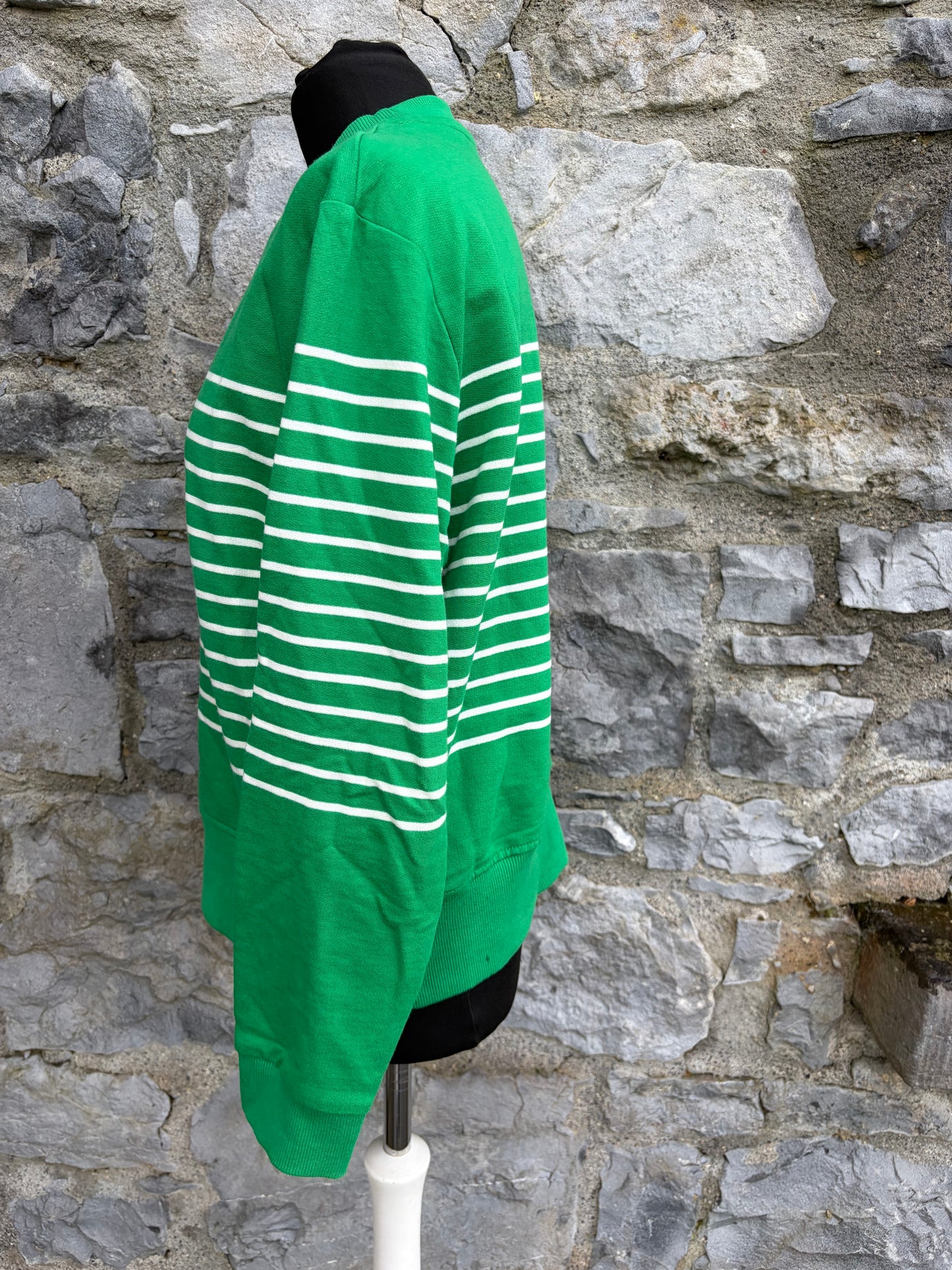 Green stripy jumper uk 12