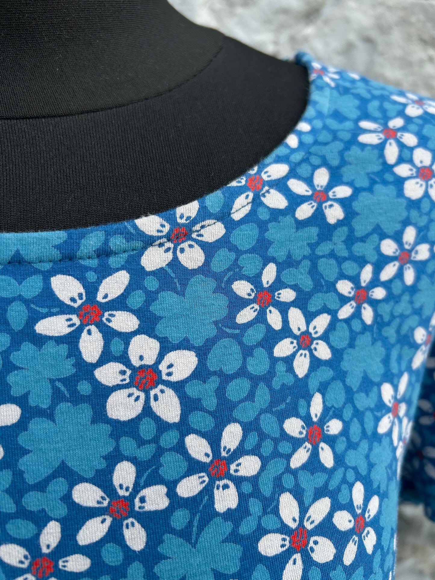 Blue floral dress uk 12