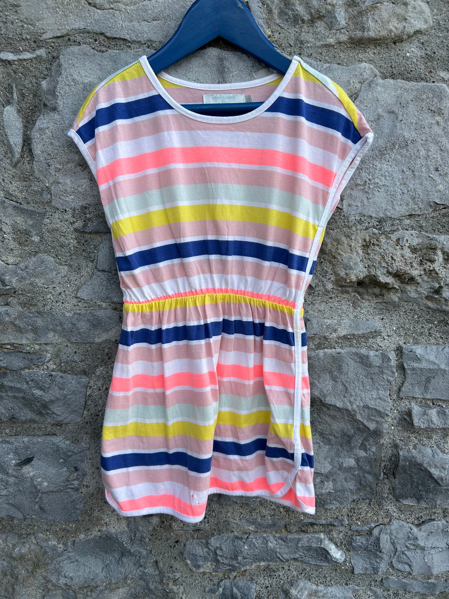 Pink stripy dress 5-6y (110-116cm)
