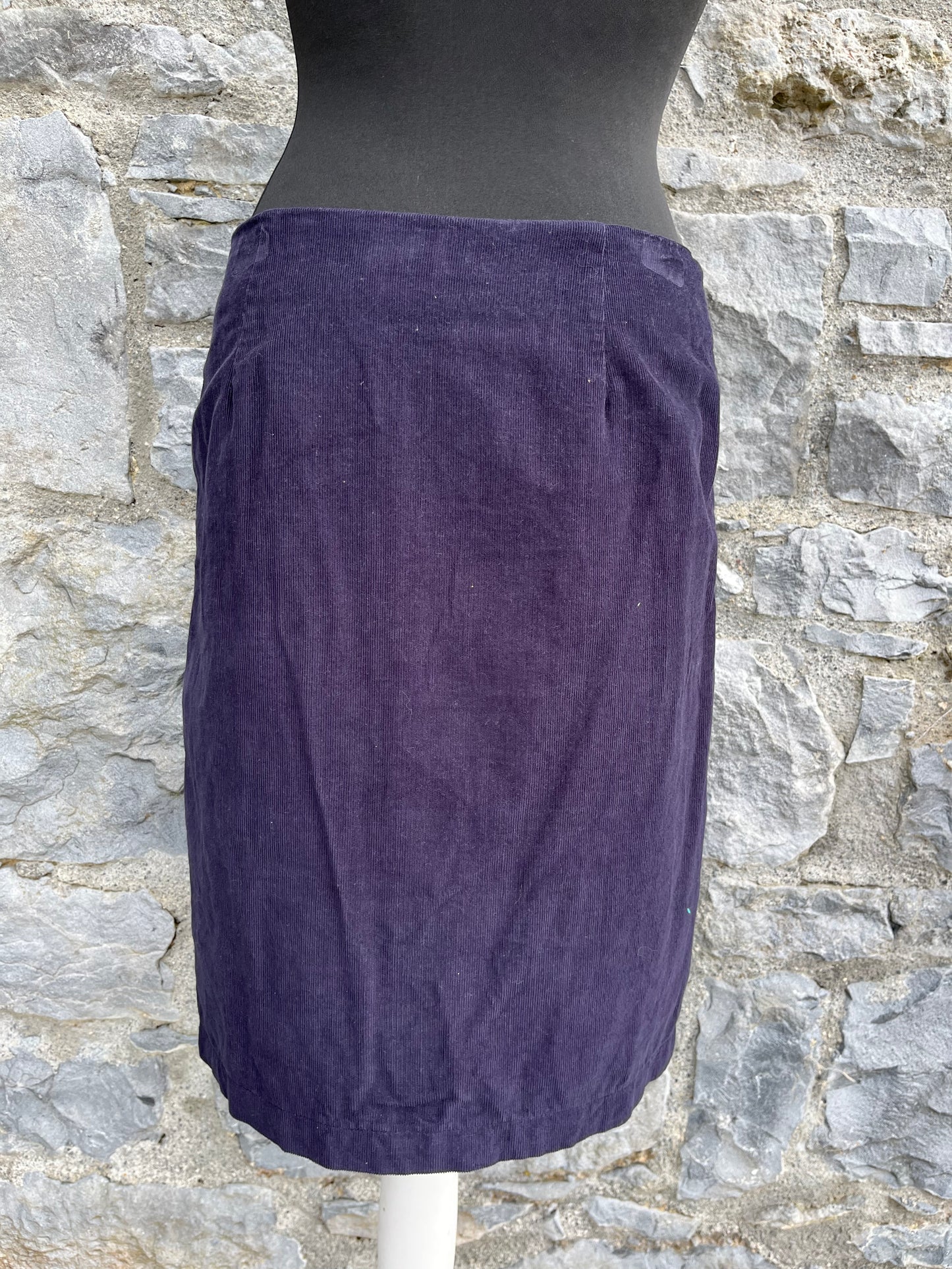 Navy cord skirt uk 10