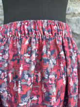 Load image into Gallery viewer, 80s maroon spotty skirt uk 10-12
