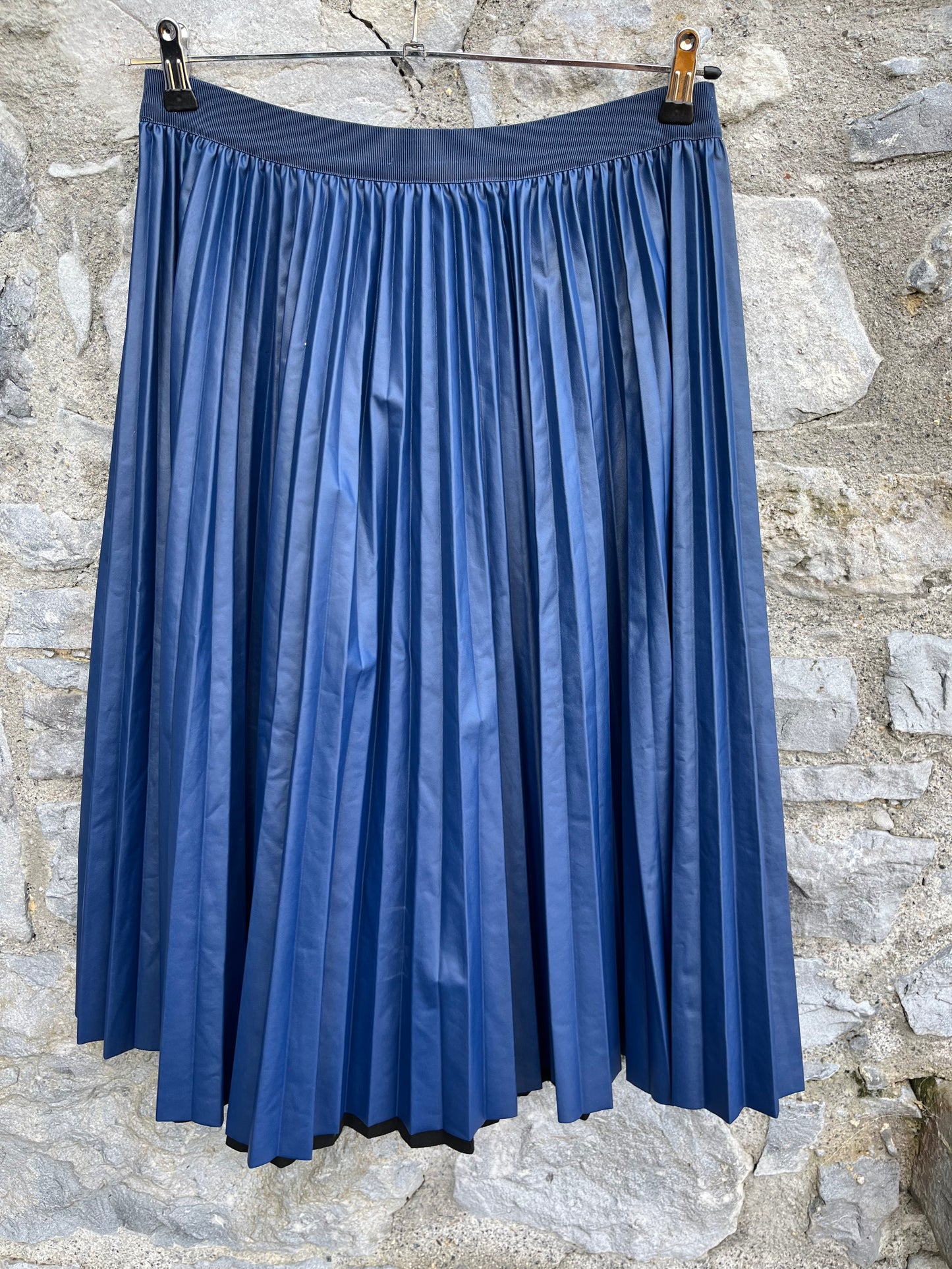 Navy pleated midi skirt uk 14