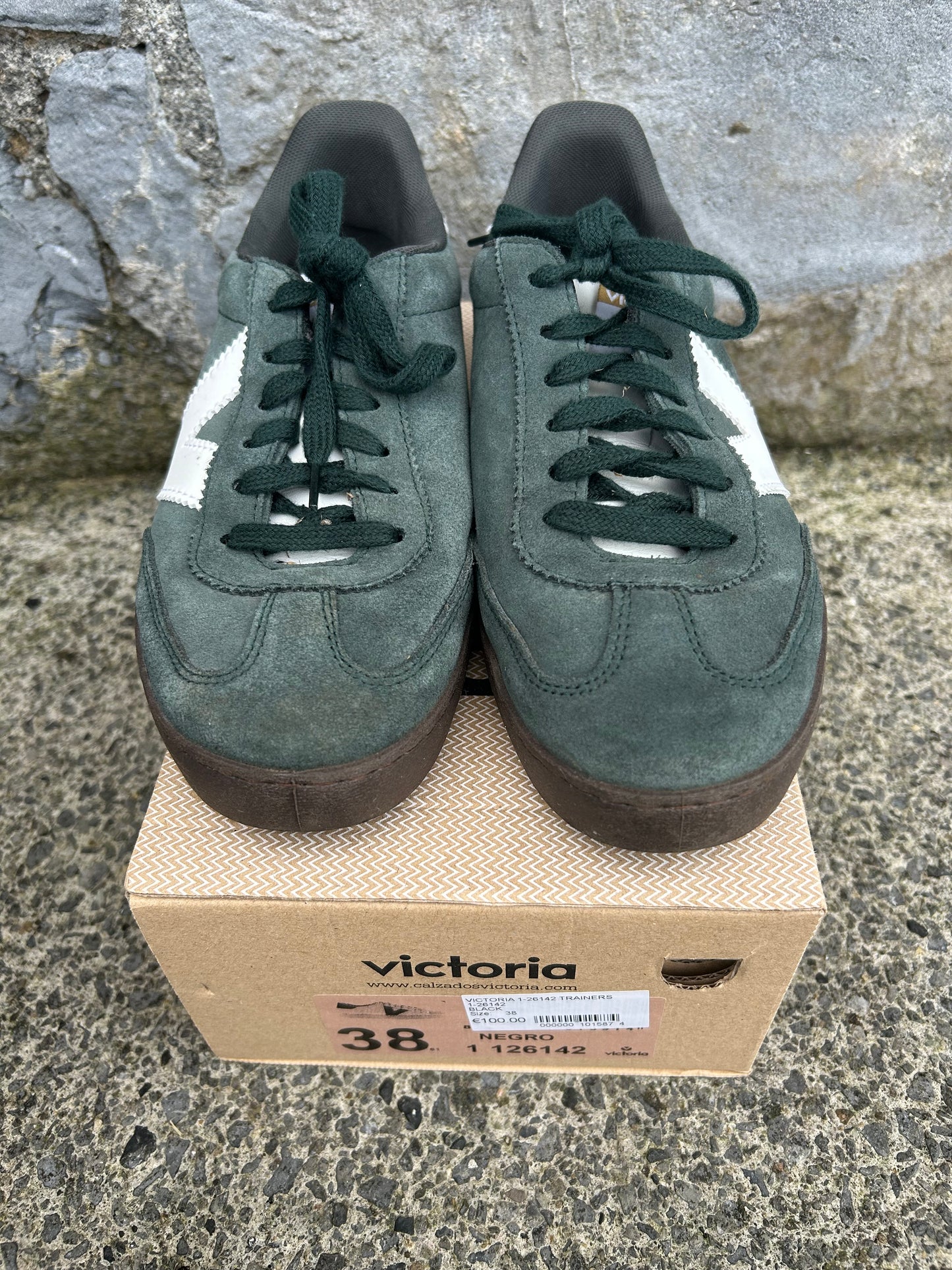 Khaki trainers  uk 5 (eu 38)