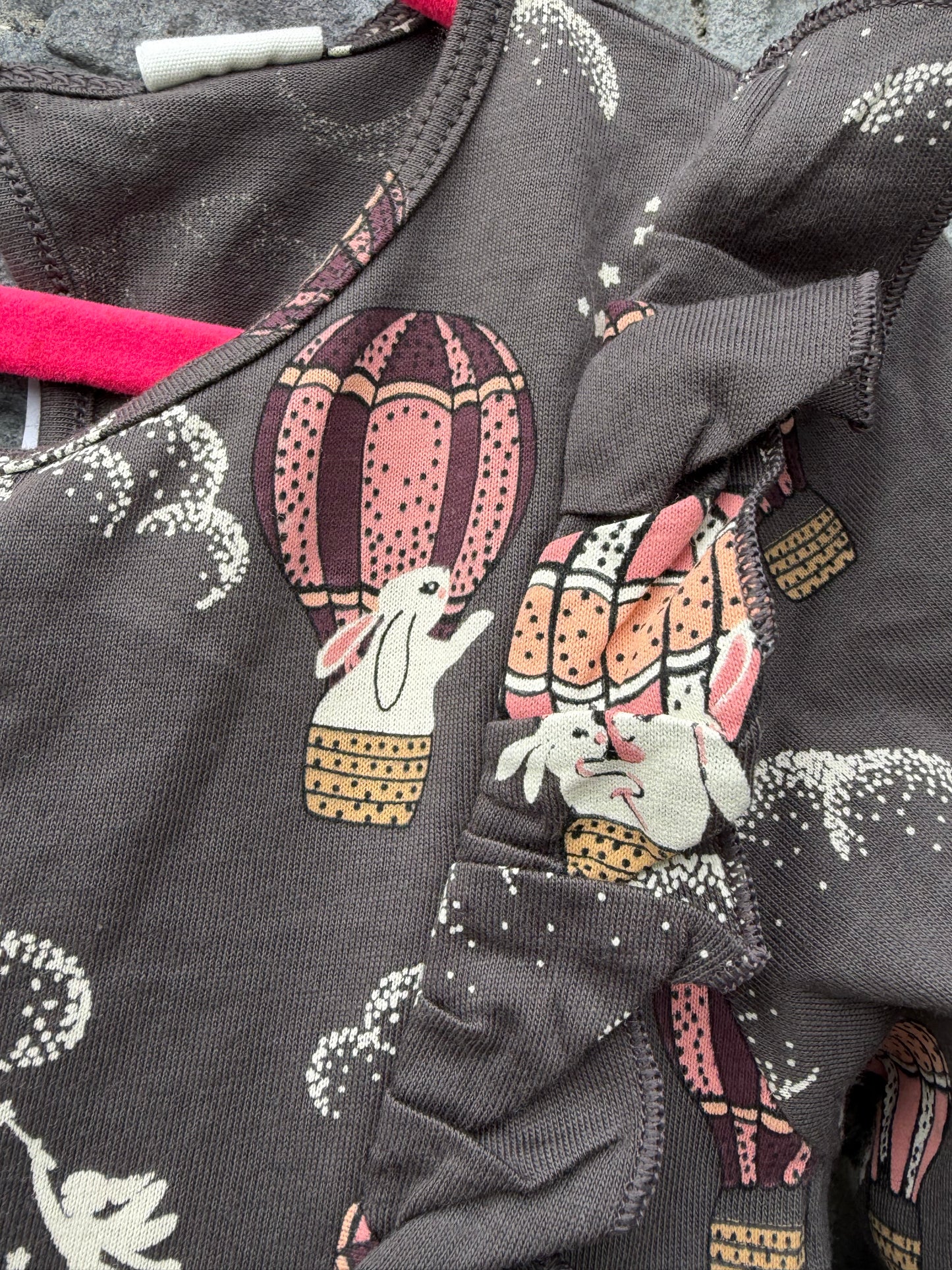 Bunnies in the air balloons dress  3-4y (98-104cm)