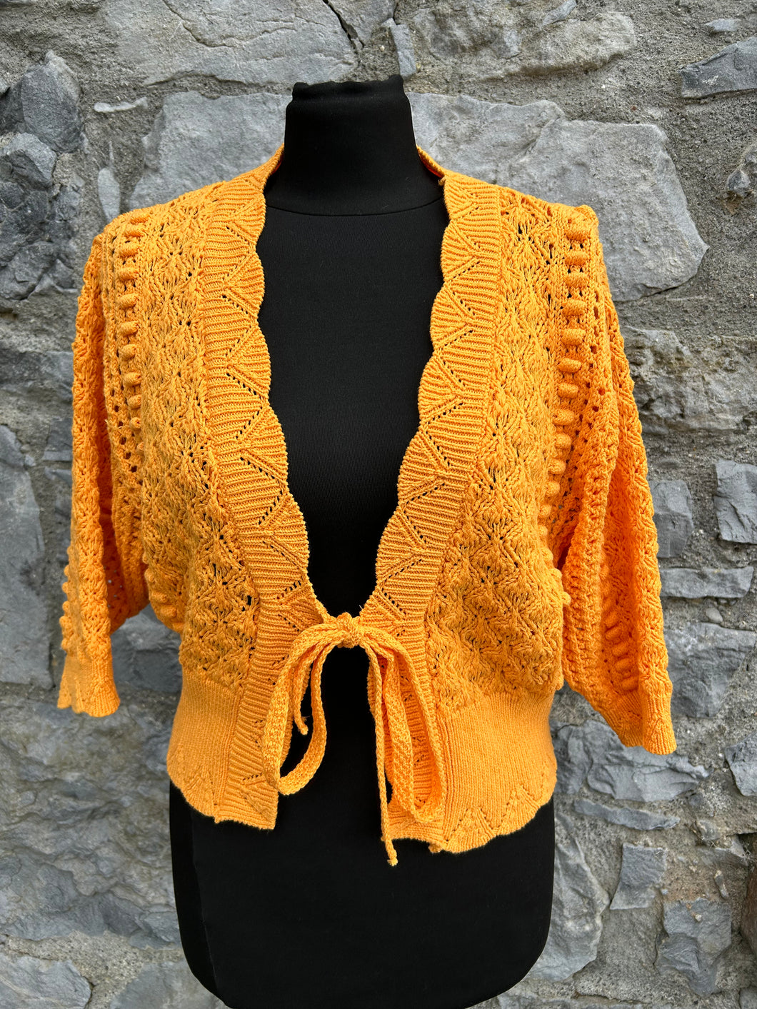 Orange cardigan uk 10-12