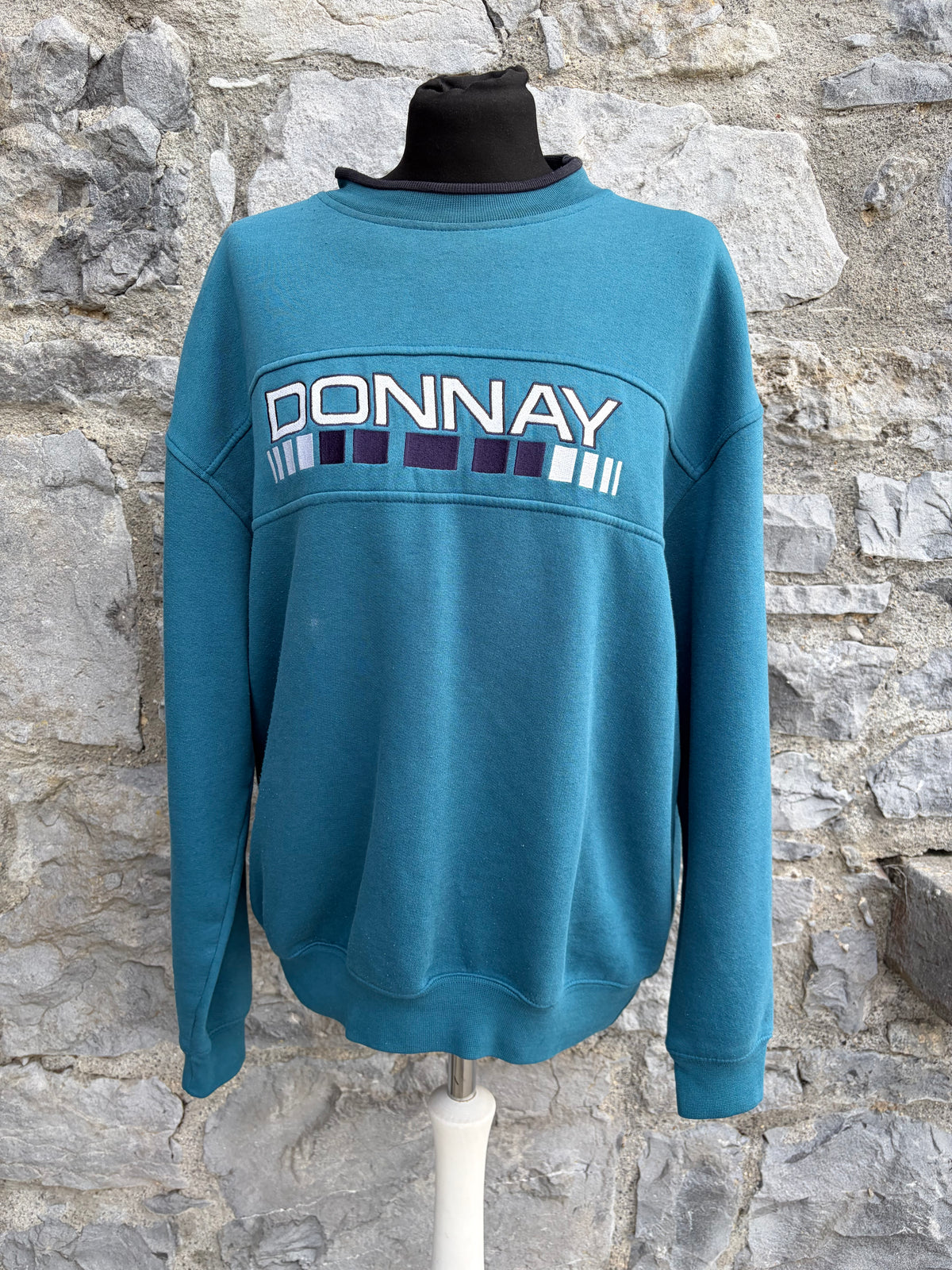 90s Donnay petrol sweatshirt Small