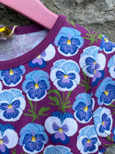 Load image into Gallery viewer, Pansy purple T-shirt   3-4y (98-104cm)
