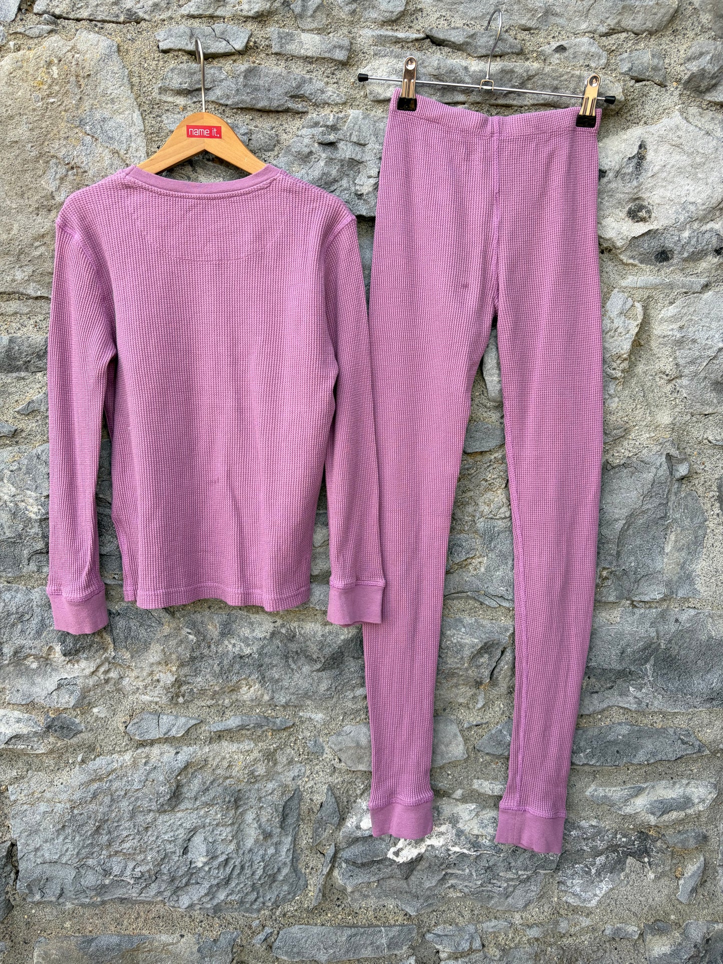 Purple waffle pjs  8-10y (128-140cm)