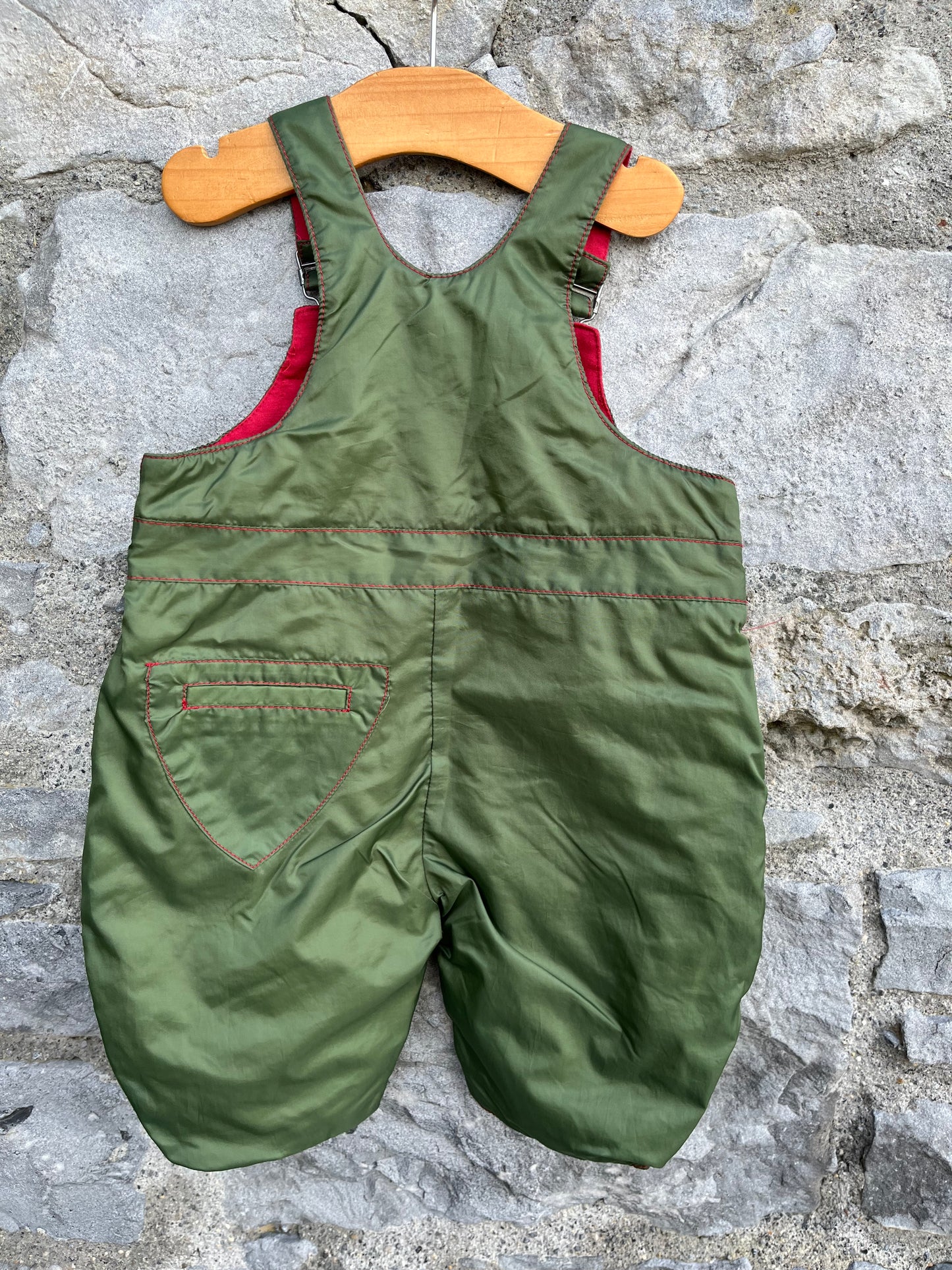 90s khaki dungarees 3-6m (62-68cm)