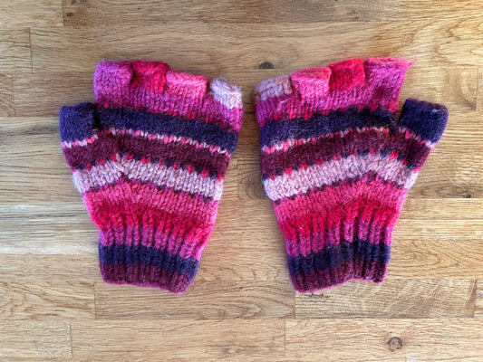 Pink&purple mittens