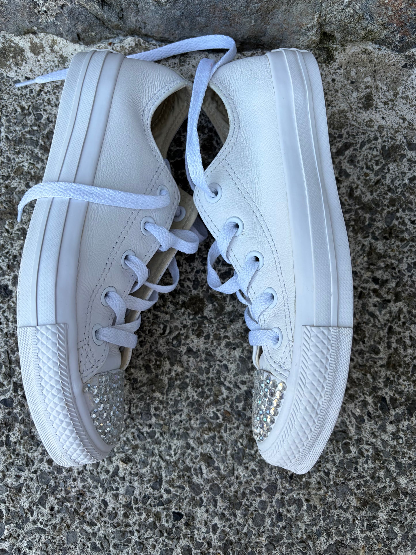Bling Converse With Crystals  uk 4 (eu 36.5)