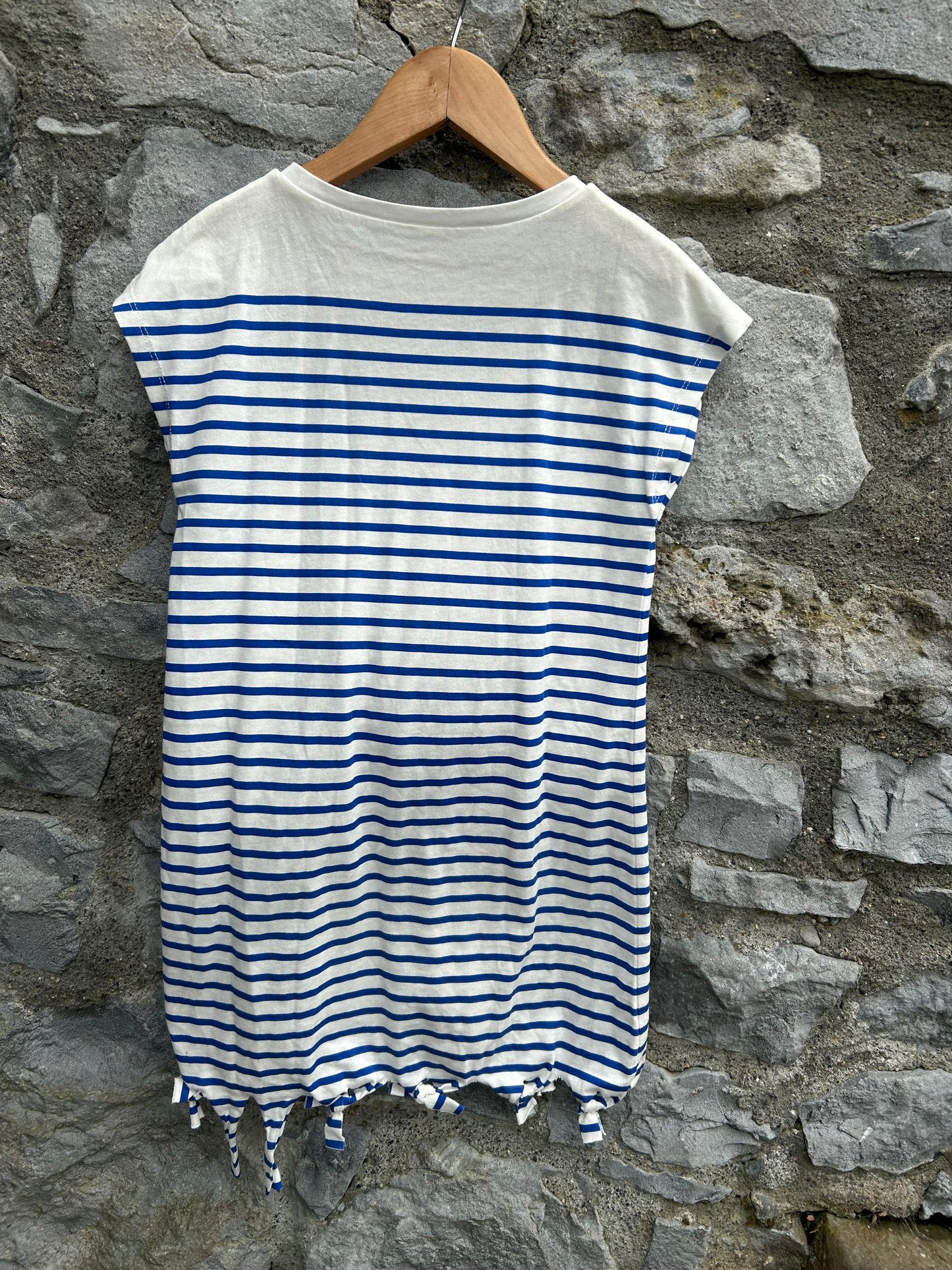 Bow stripy tunic 7-8y (122-128cm)