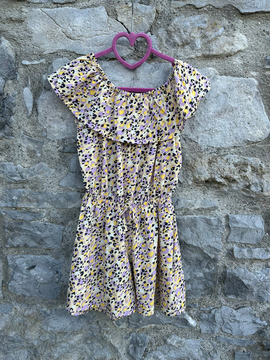 Purple&yellow leopard jumpsuit 6y (116cm)
