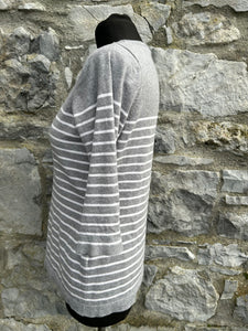 Grey stripy jumper uk 10