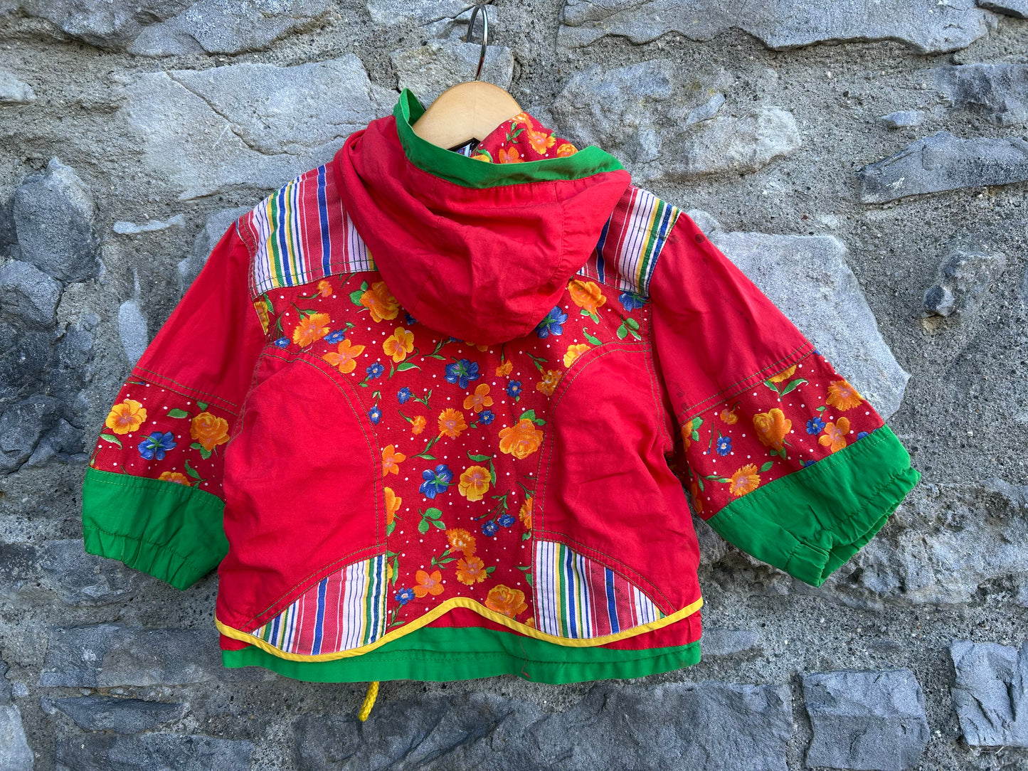 90s floral red jacket  12m (80cm)