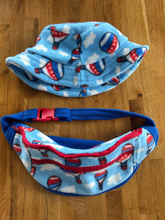 Air balloon adult bucket hat&bum bag