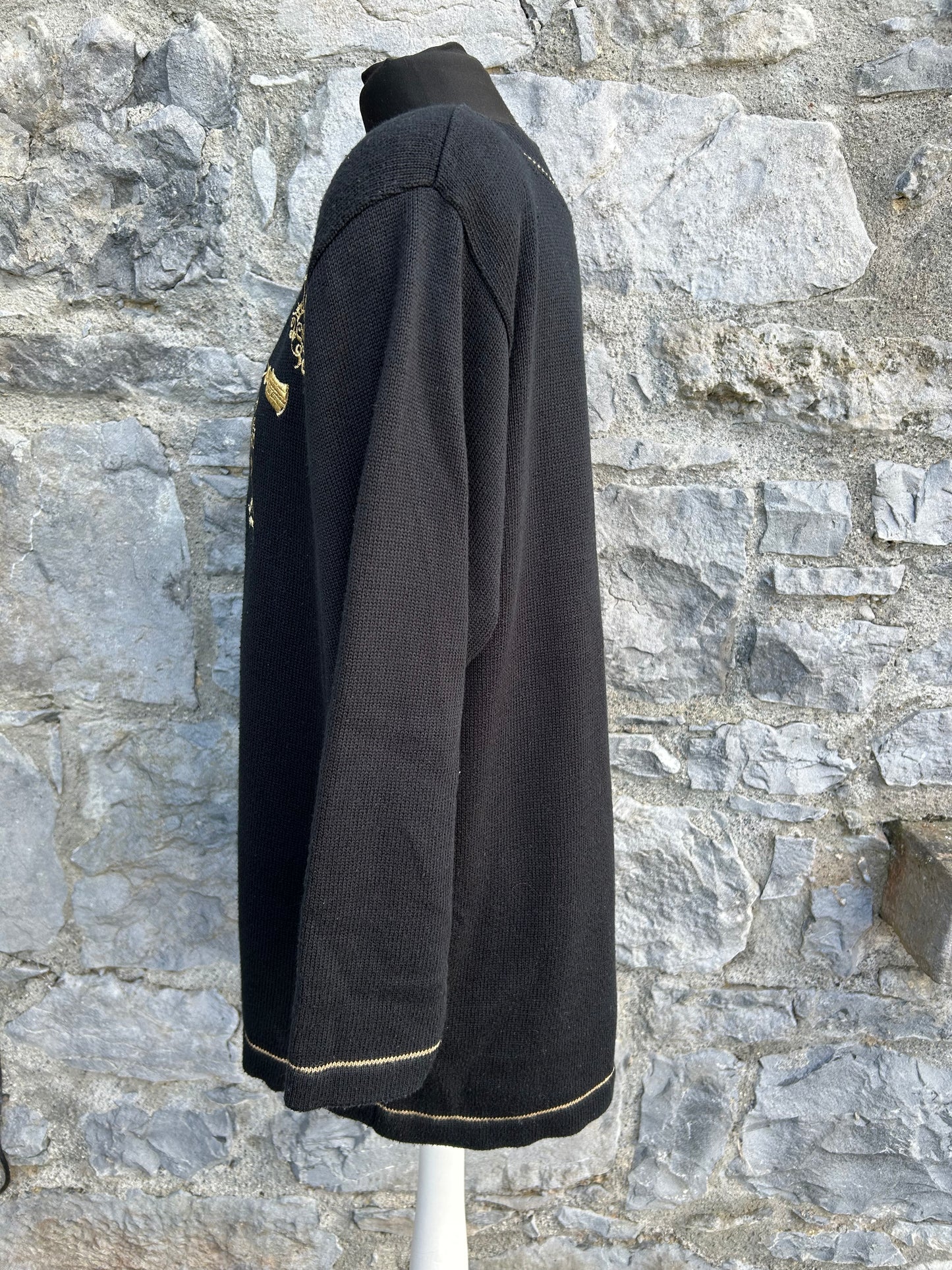 90s tassels black jumper uk 16