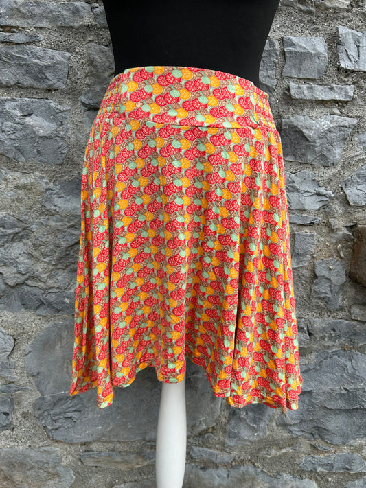 Orange lemon slices skirt uk 10-12