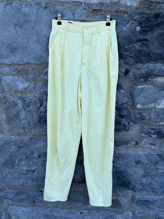 80s yellow pants uk 8