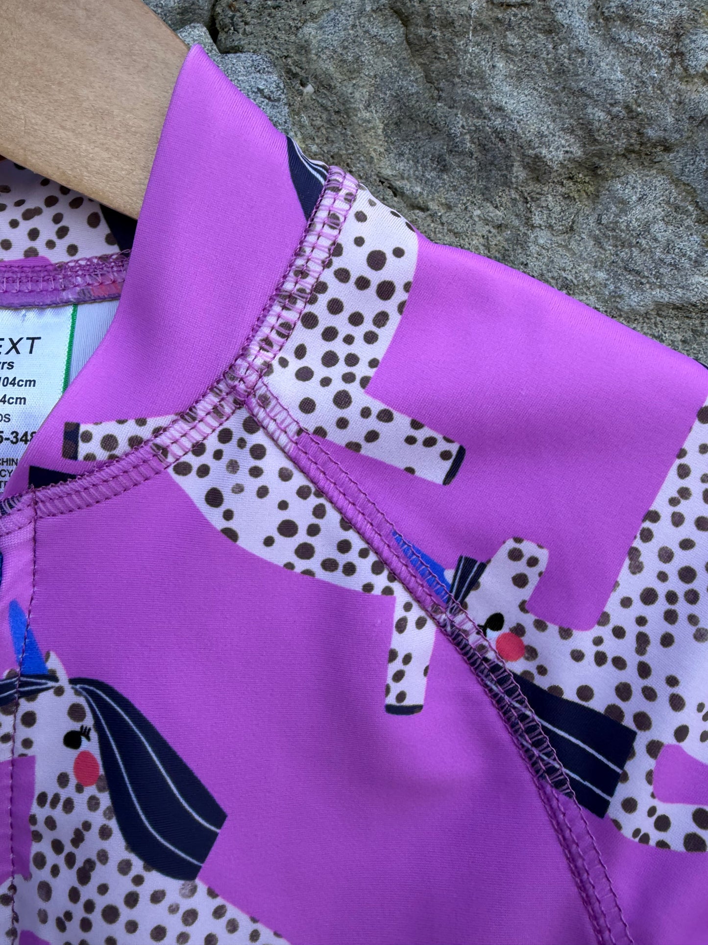 Unicorns purple sunsafe swimsuit  4y (104cm)