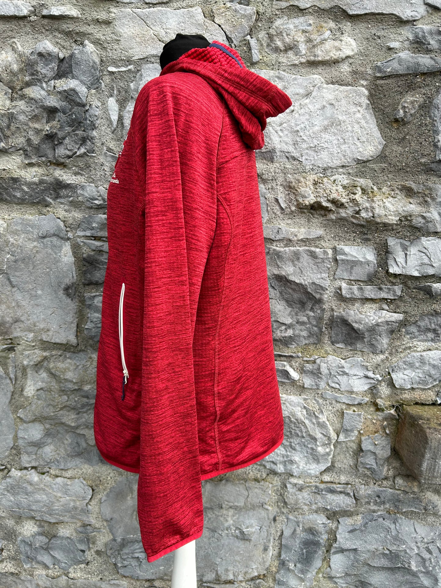 Maroon melange hoodie uk 14-16