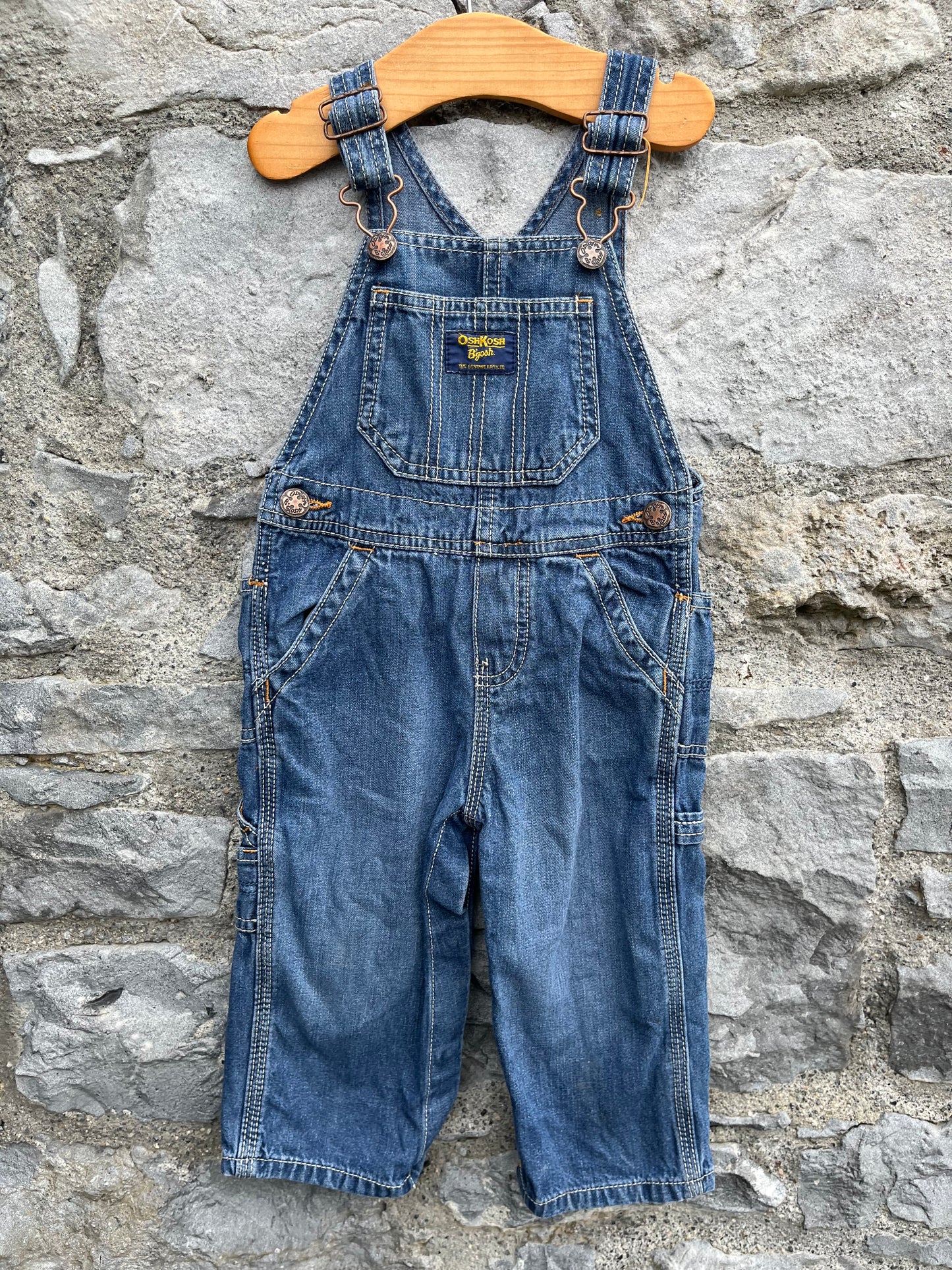 Y2K denim dungarees  12-18m (80-86cm)