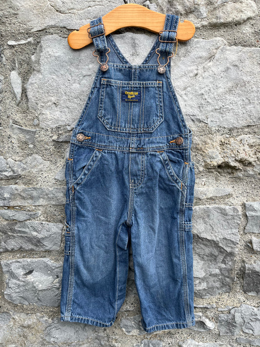 Y2K denim dungarees  12-18m (80-86cm)