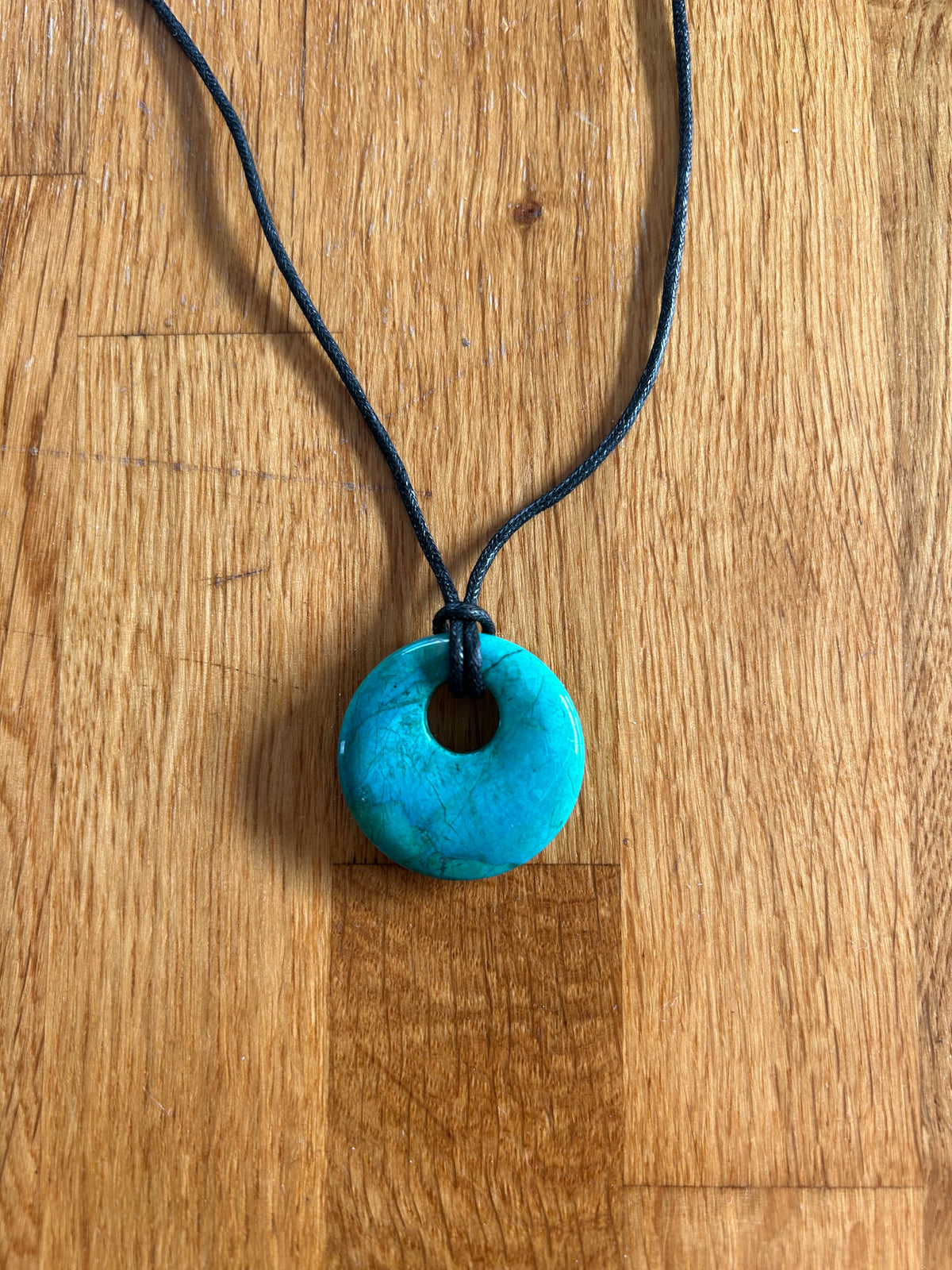 Circle turquoise necklace