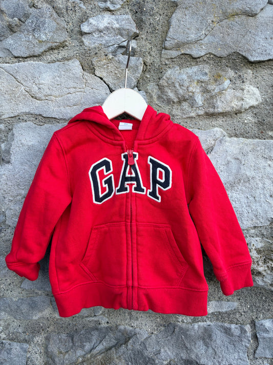 Red logo hoodie 12m (80cm)
