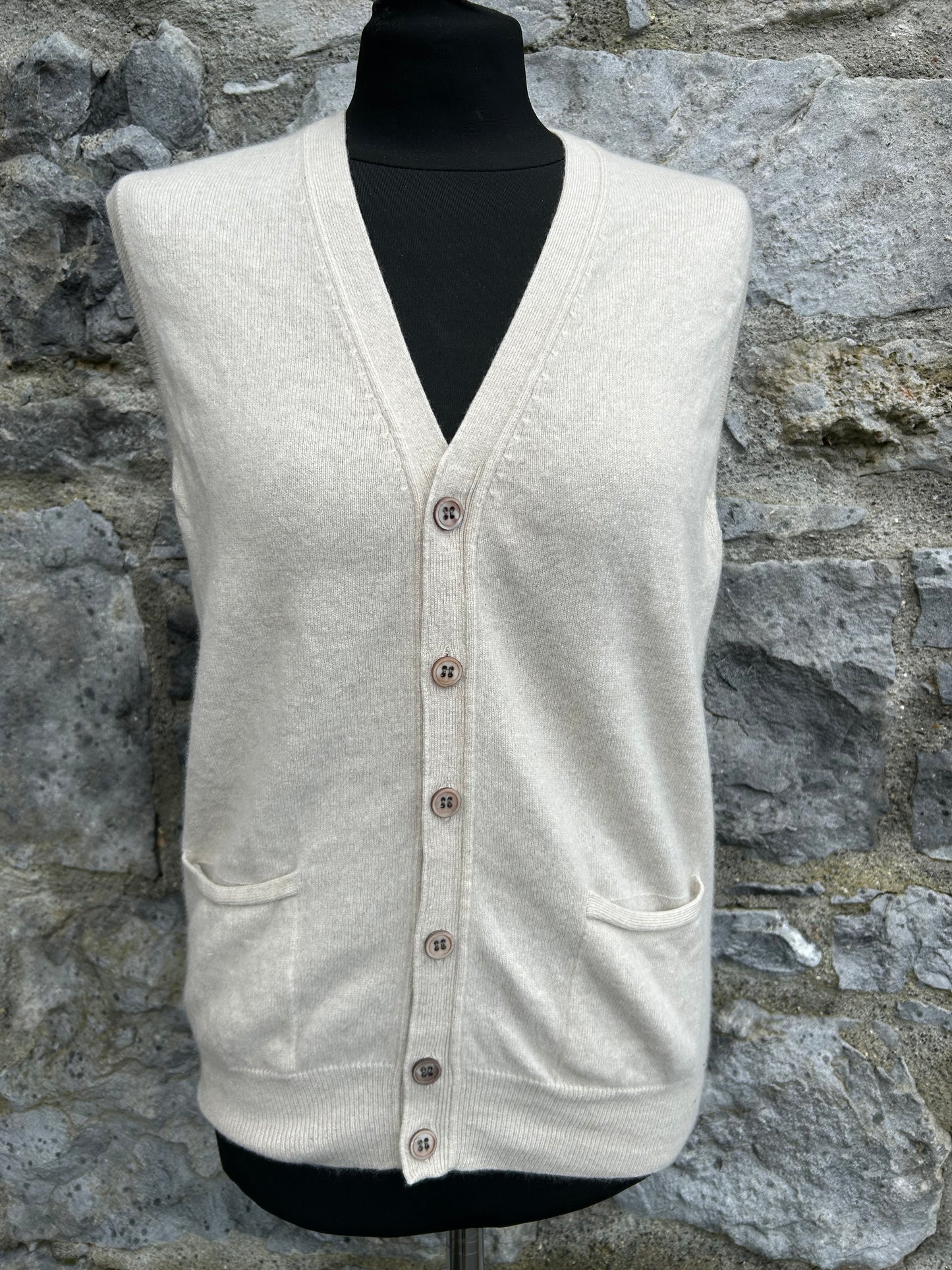 Cashmere cream waistcoat uk 8