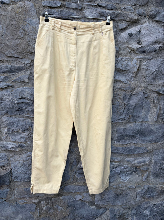 80s light yellow pants uk 14