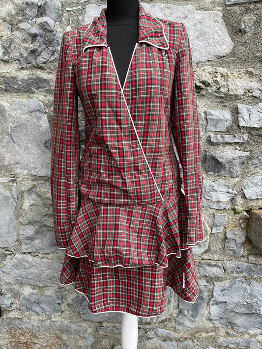 Red tartan dress uk 10-12