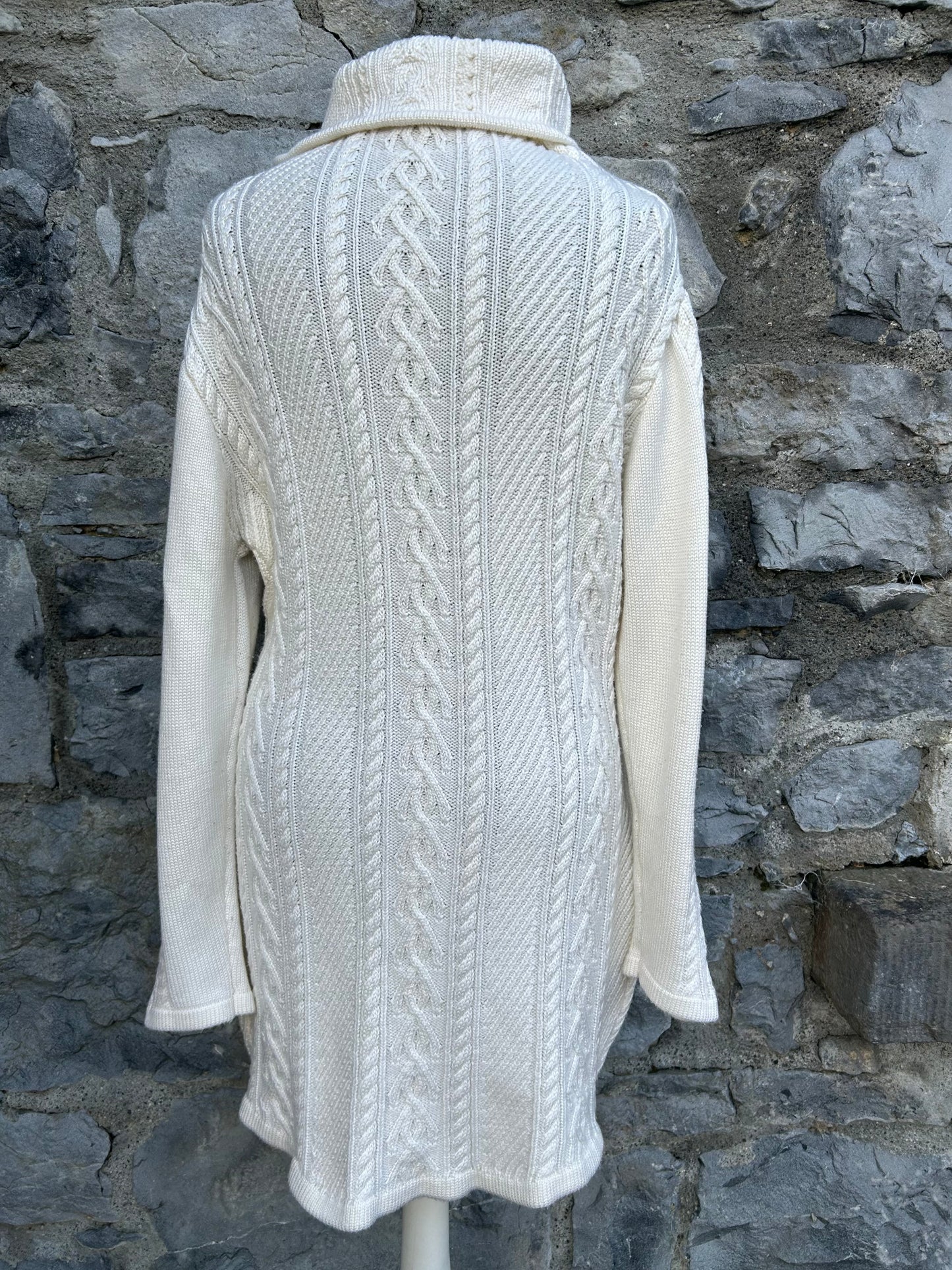 Cream knitted dress uk 14-18