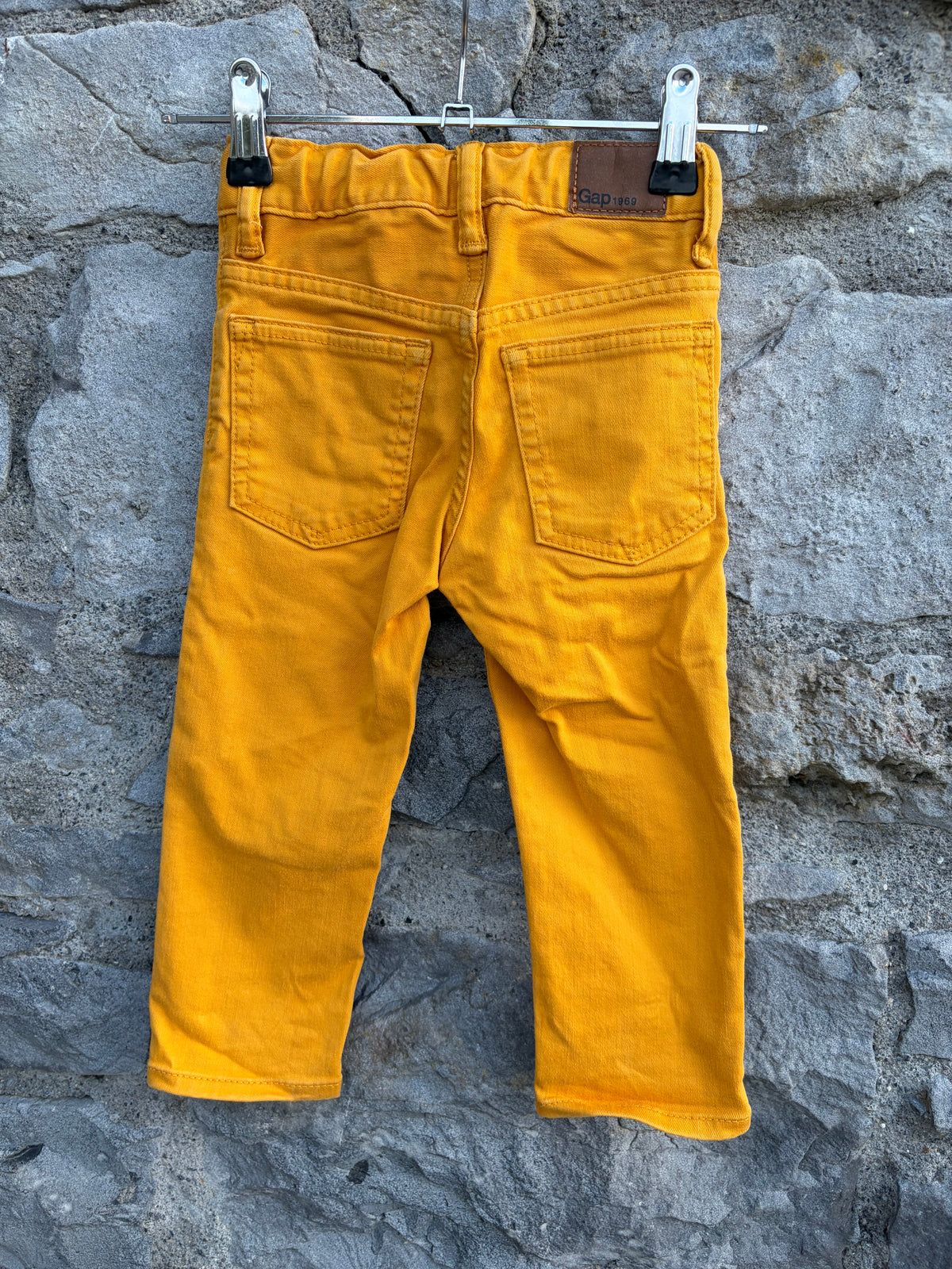 Yellow jeans  2y (92cm)